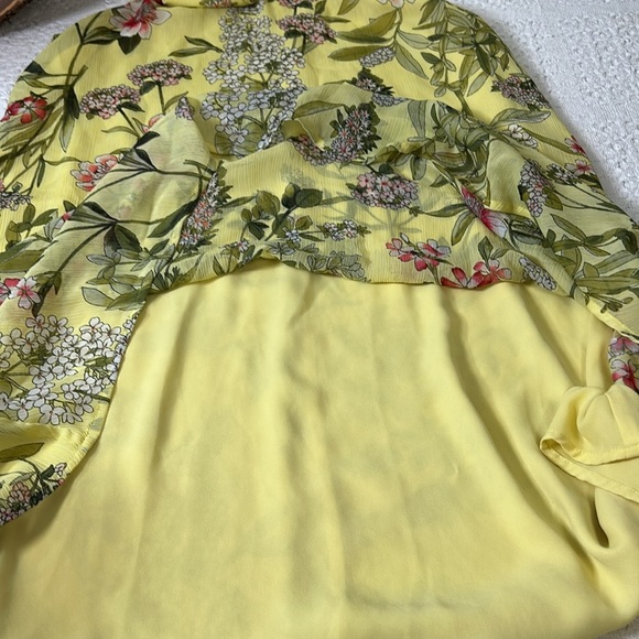 Tommy Hilfiger Women's Floral-Print Shift Dress Yellow/Multi Color Size 14 - Picture 6 of 8